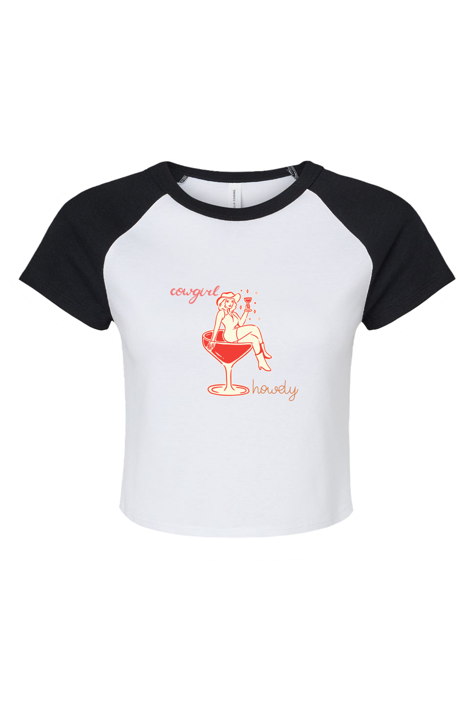 Cow Girl Micro Rib Baby Tee