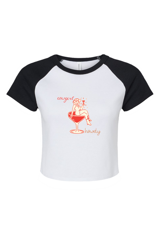 Cow Girl Micro Rib Baby Tee