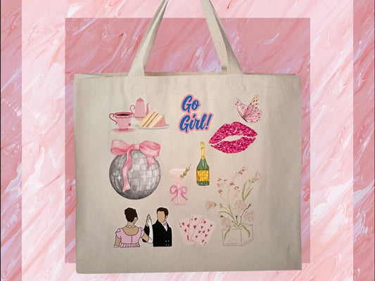 Mocha & Manuscript “Girl on the Go” Tote Bags